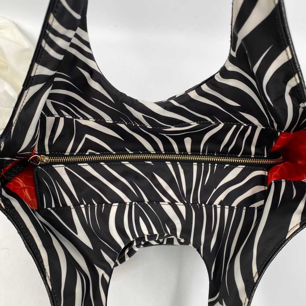 Kate Spade Black White Zebra Print Bow Tote | Classic & Chic - Picture 4 of 11